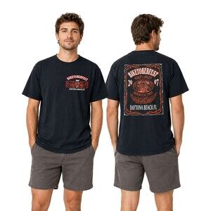 2007 Biketoberfest Daytona Beach FL 15th Anniversary Tee Jerzees Medium Biker